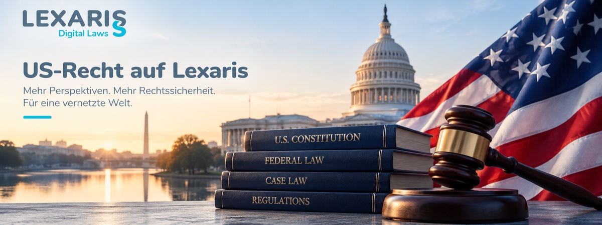 USA-Update: Bundesrecht der Vereinigten Staaten jetzt umfassend auf Lexaris